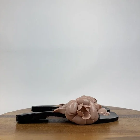 New Womens Jeffrey Campbell Floralee Pink Jelly Thong Flip Flops Sandals Size 9 - Picture 3 of 7